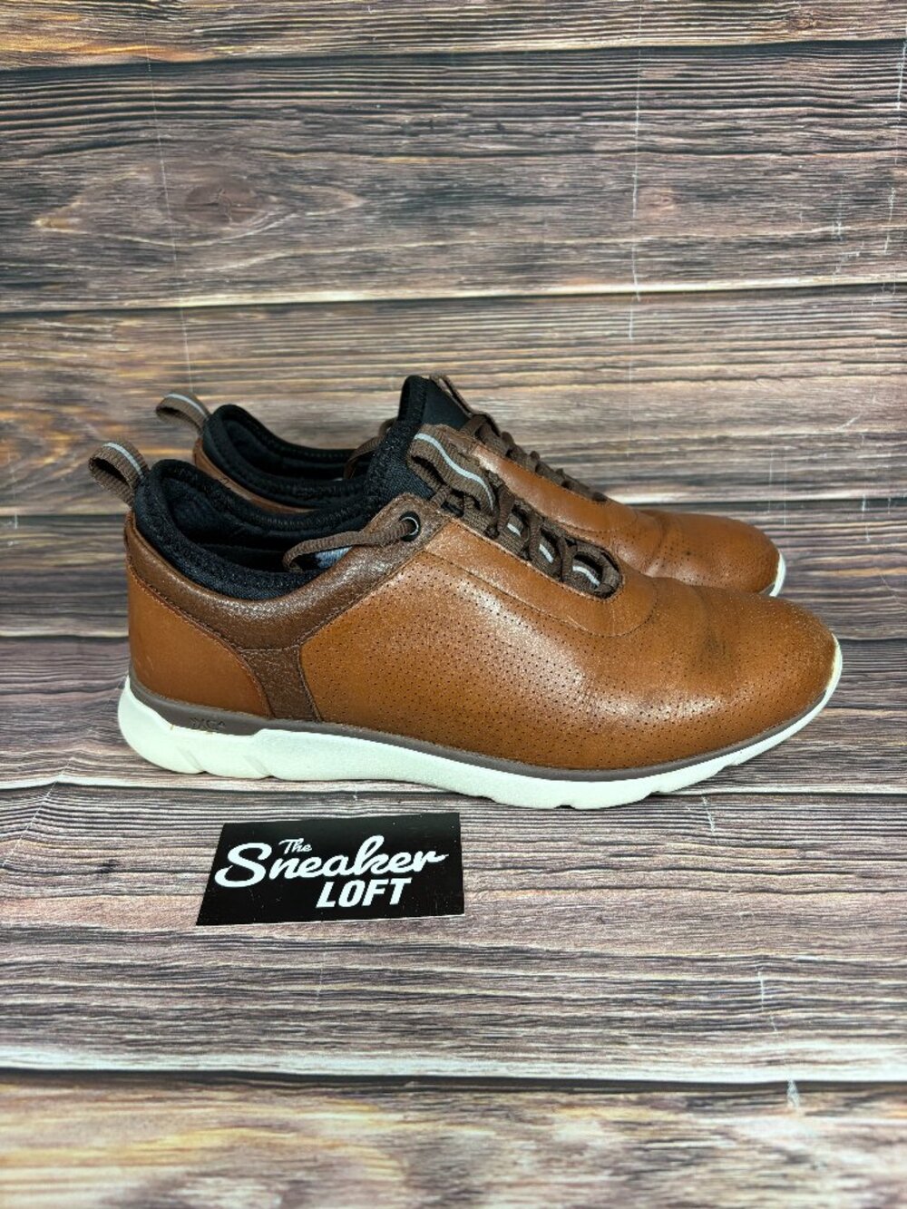 Johnston‎ & Murphy XC4 U Throat Men's Brown Leather Shoes Size 9.5